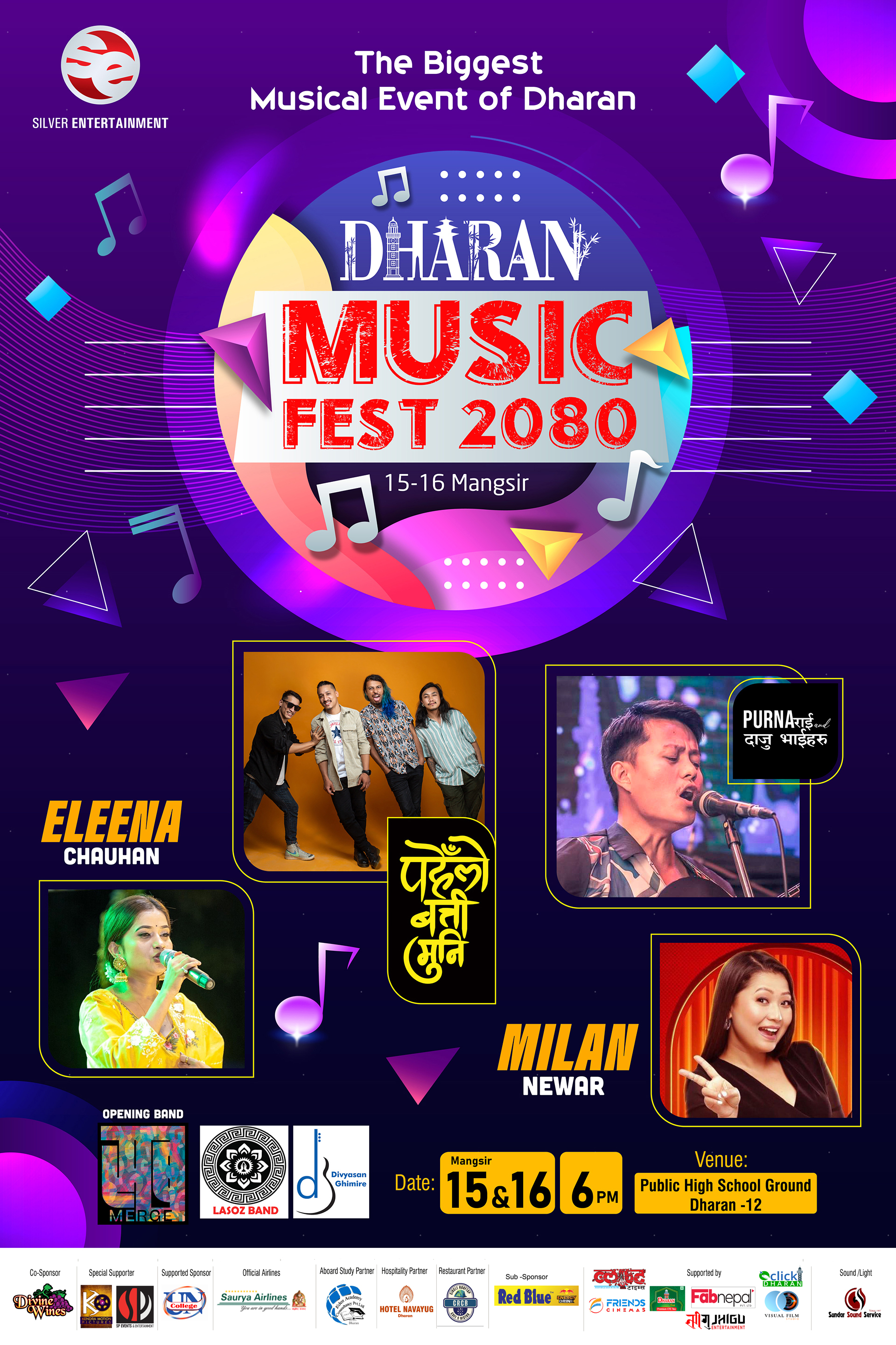 dharan music fest poster